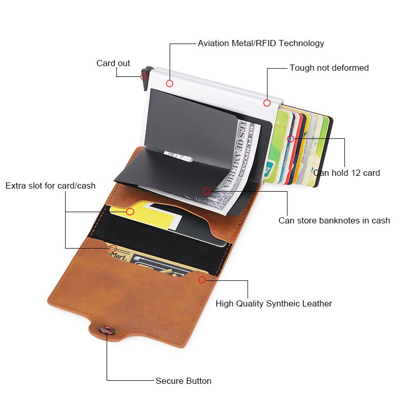 High Quality Rfid Wallet Men Money Clutch Bag Black Male Carbon Card Wallet Small Clutch Leather Wallet Thin Wallet carteras 2022