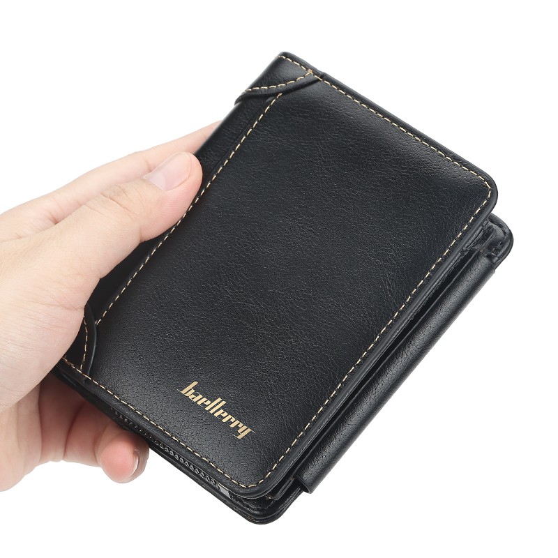 Men's Leather Wallet Card Holder Vintage Wallet Zipper High Quality New Collection 2021