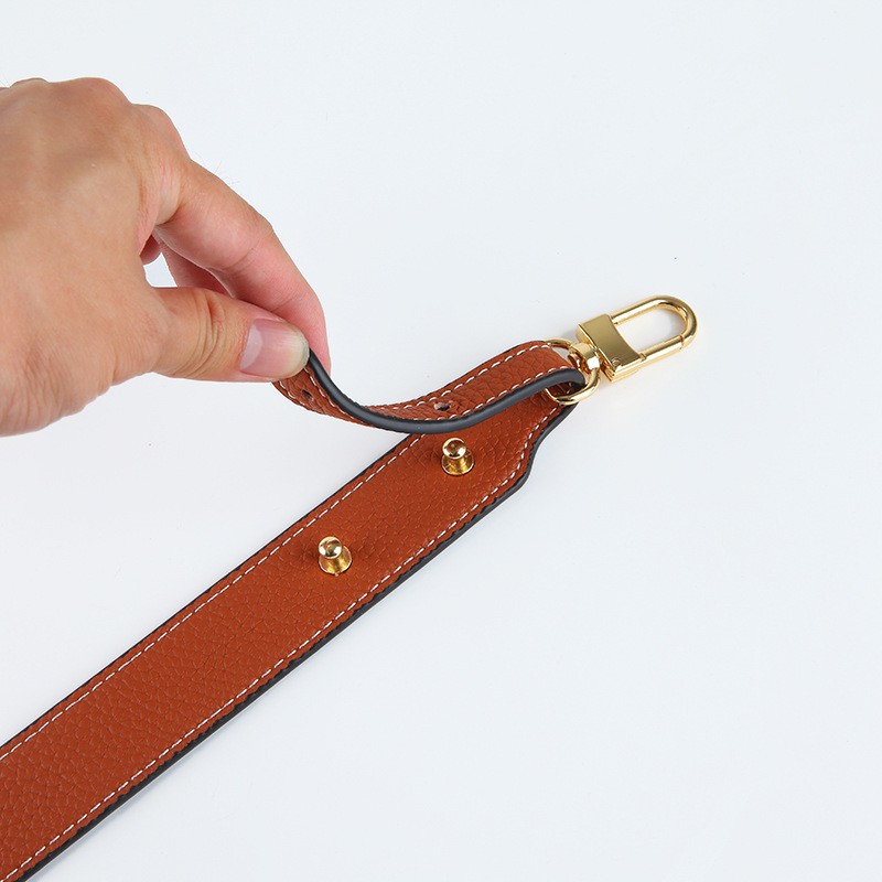 Cowhide Bag Straps Women Handbag Handle Belt Shoulder Bag Wide Strap Genuine Leather Bag Strap Part Strap for Bags 53cm