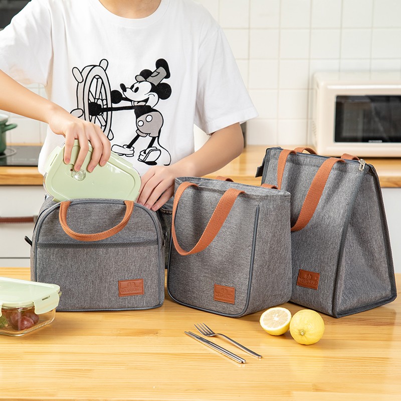 Isothermal Carrying Bag for Men and Women Bento Lunch Box for Travel Picnic Fruit Drinks Fresh Food Thermal Insulated