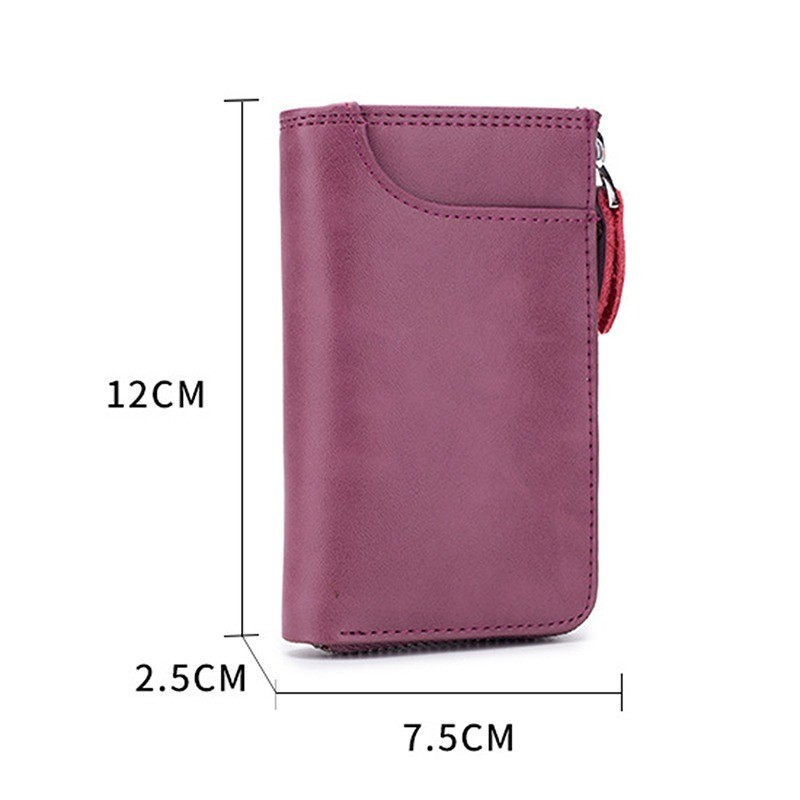 1pc Portable Leather Housekeeper Holders Car Keychain Key Holder Bag Case Unisex Purse Cover Simple Solid Color Storage Bag