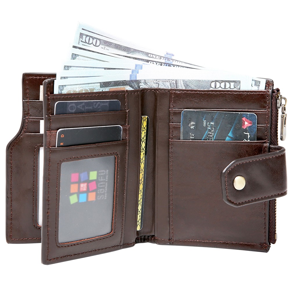 Smart Anti-lost Wallet GPS Log Wallet for Men Genuine Leather Wallets Bluetooth Short Credit Card Holders Coin Purse