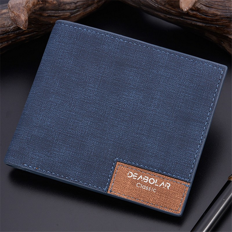 2022 minimalist men's wallet small wallet youth retro ultra-thin men's cross section wallet men's wallet wholesale price