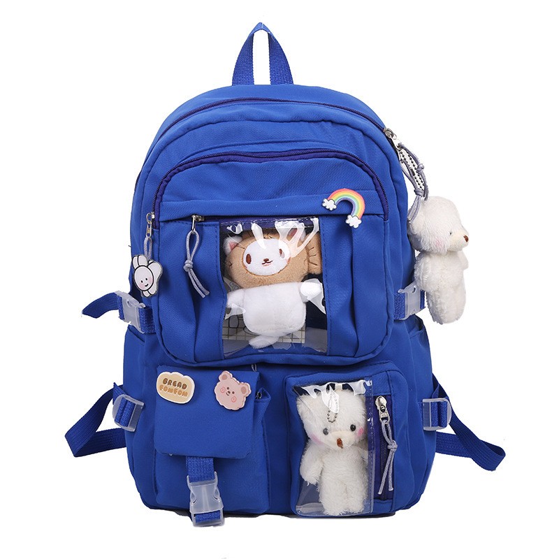 High school student backpack large capacity ins Japanese junior high school student schoolbag female Korean elegant mori girl