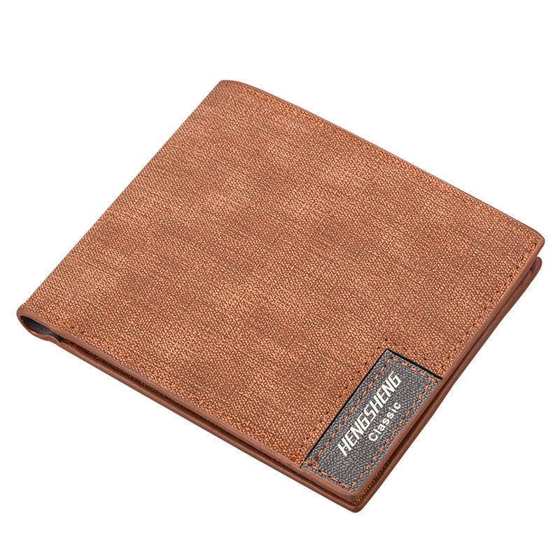 New men's wallet short casual canvas thin wallet business men's wallet