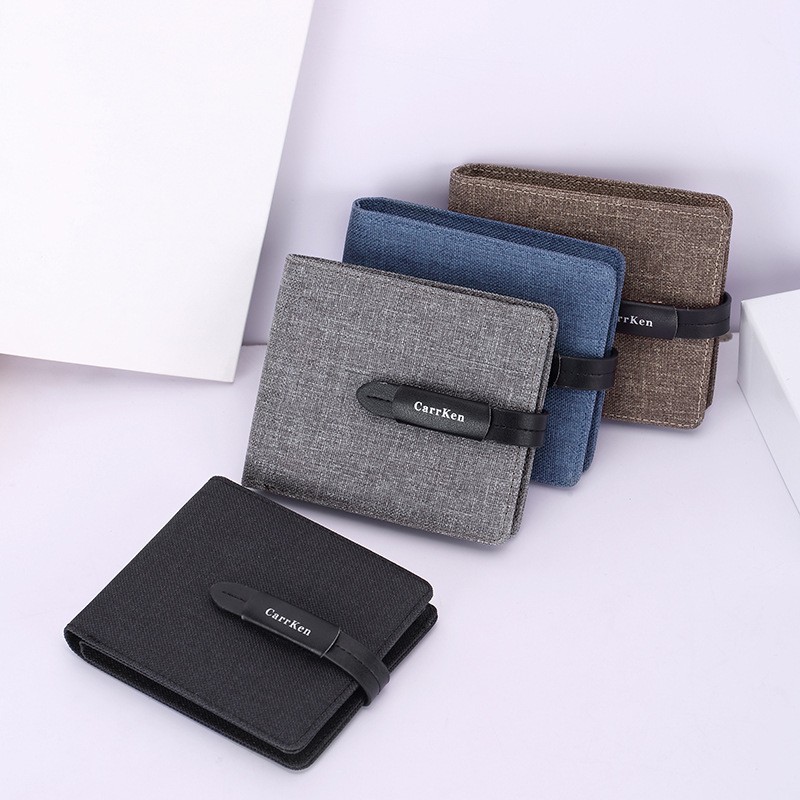 2022 New Men Wallets Small Purse Men Coin Bag Drawstring Short Male Purse Oxford Fabric Card Holder Purse billetera hombre