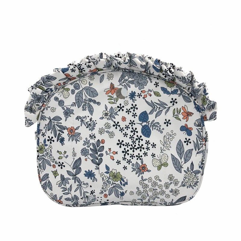 Colorful Print Canvas Fabric Floral Border Insert Organizer Lining Inner Pocket Liner For Omoon Light Obag O Moon Baby O Bag