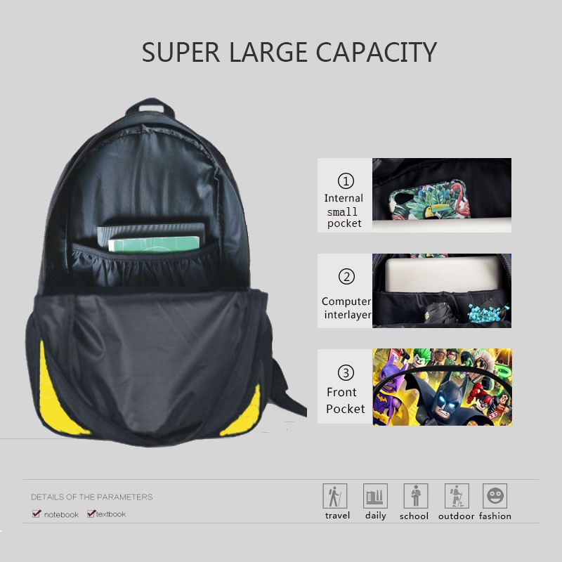 3 قطعة Mochila xxxtection طباعة على ظهره للبنين بنات حقيبة مدرسية s أطفال Warterproof نمط BookBag أطفال حقيبة مدرسية حزمة