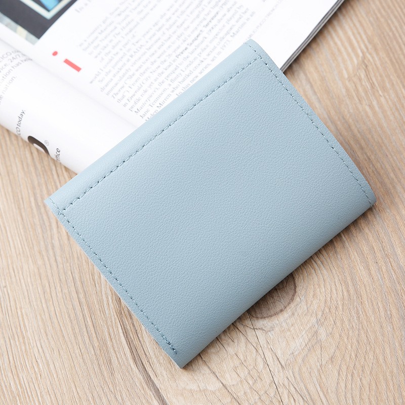 New Arrival Luxury Designer Korean Style Short Small Women Leather Wallet Card Holder Small Purse Female Bag 2022 Fashion