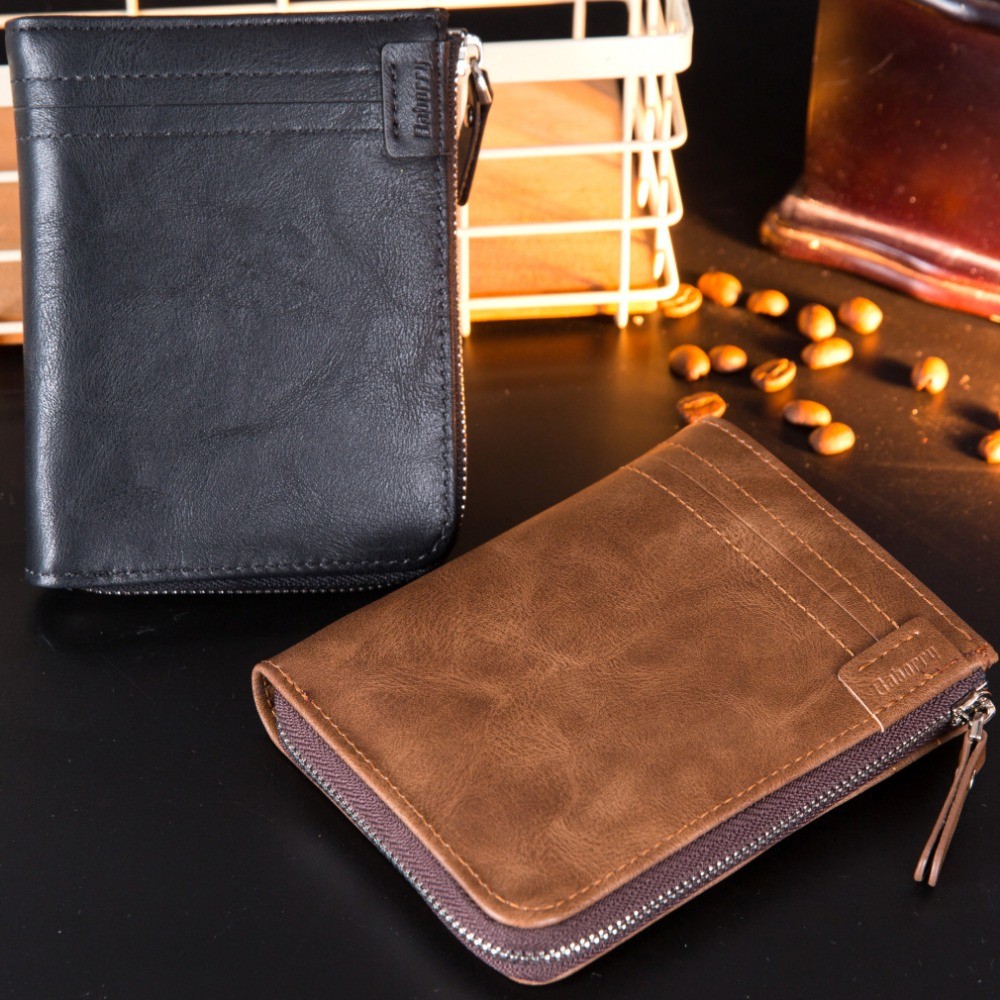 RFID Theft Protection Coin Bag Zipper Men Wallets Brand Man Wallet Male Money Purses Wallets Men Wal