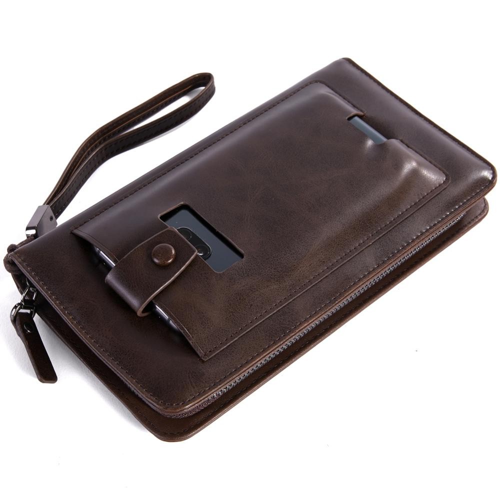 BABORRY-Men's Tall Handbag,Luxury,Multifunctional,Creative Cell Phone Wallet