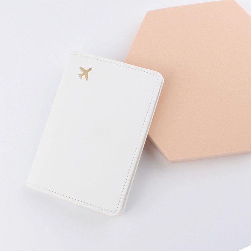 Unisex Simple Passport Holder Protector Cover Wallet PU Card Case Holder Travel Document Organizer Storage With Card Slot