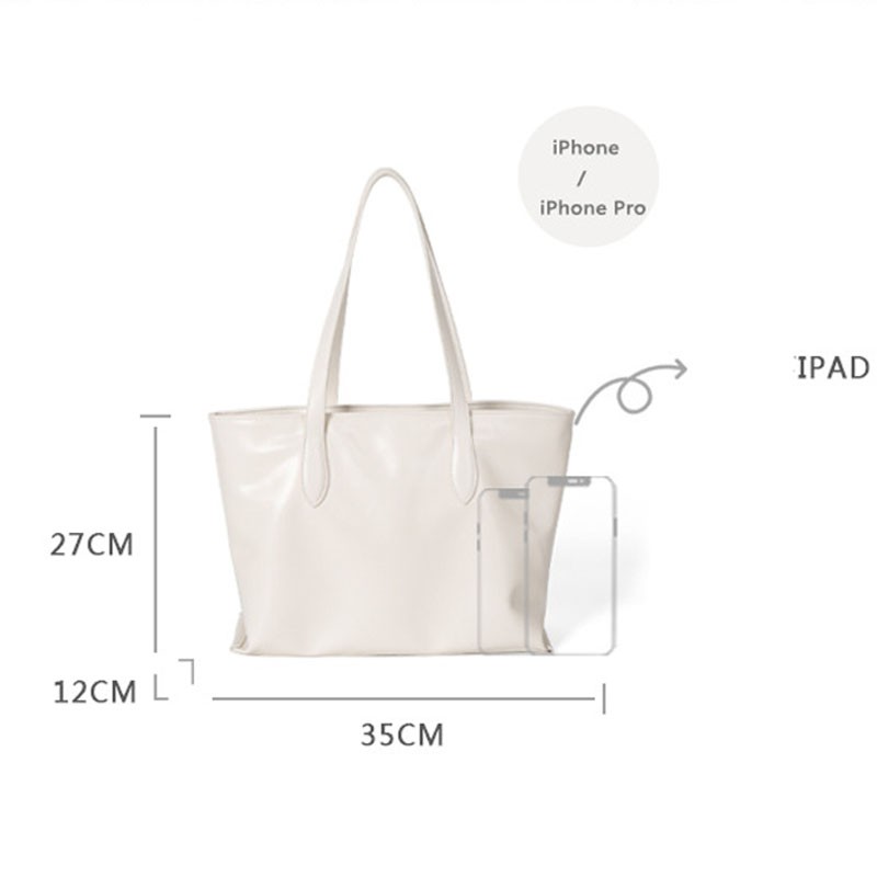 SCOFY Fashion Canvas Bags For Women Luxury Designer Chic Minimalist Large Capacity Bags Soft PU Leather Shopping Shoulder Bags