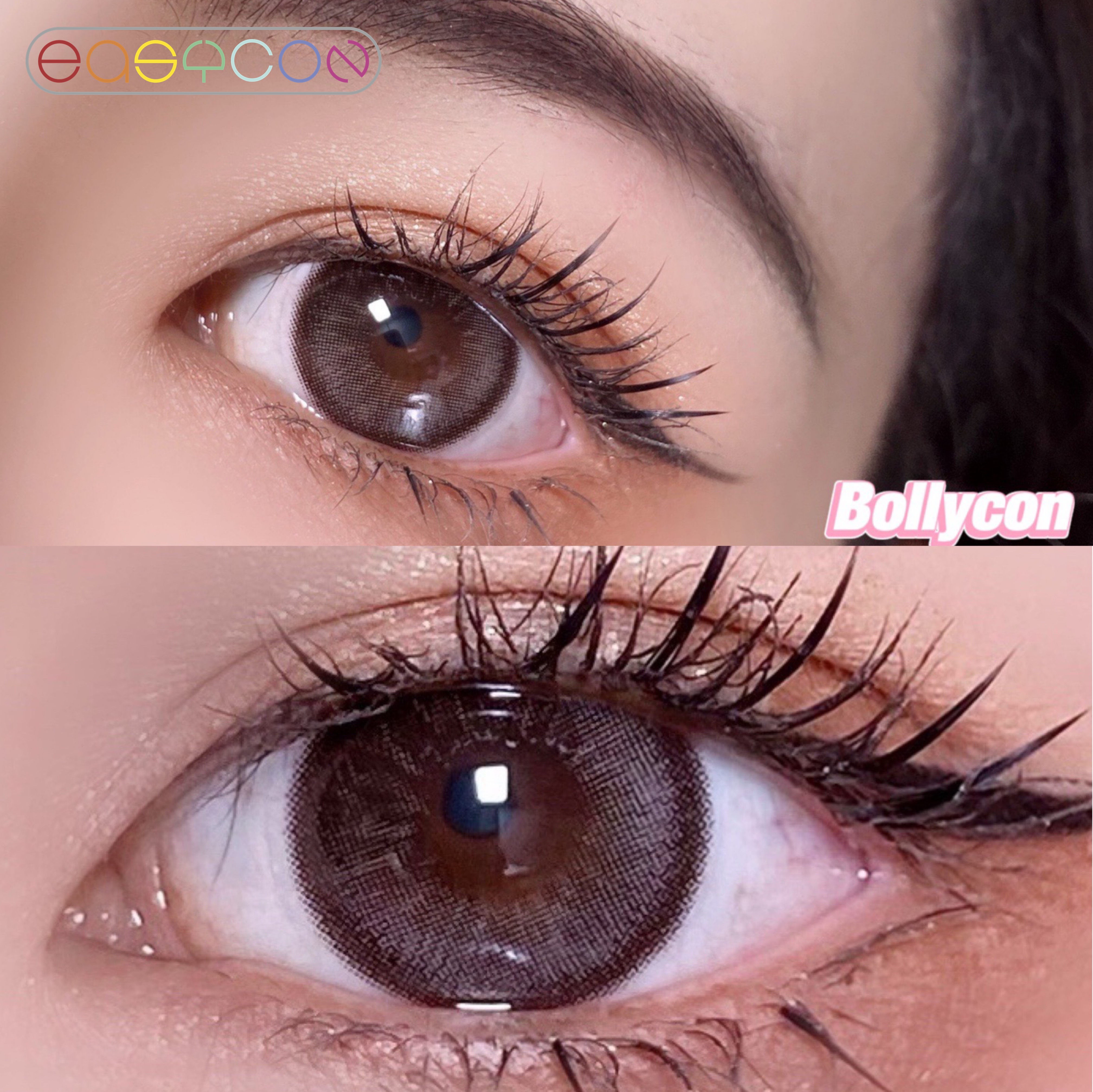 EASYCON eggs brown unique high-end soft lens for eyes cosmetic colored contact lenses makeup big beauty pupil annual myopia