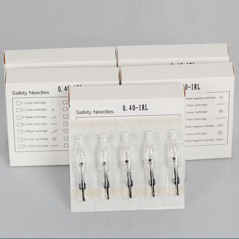 إبرة للاستخدام الواحد من السهل انقر فوق الحاجب الوشم الإبر 1RL 3RL 5RL 5F 7F تعقيم إبر تصبغ ل تجميل دائم