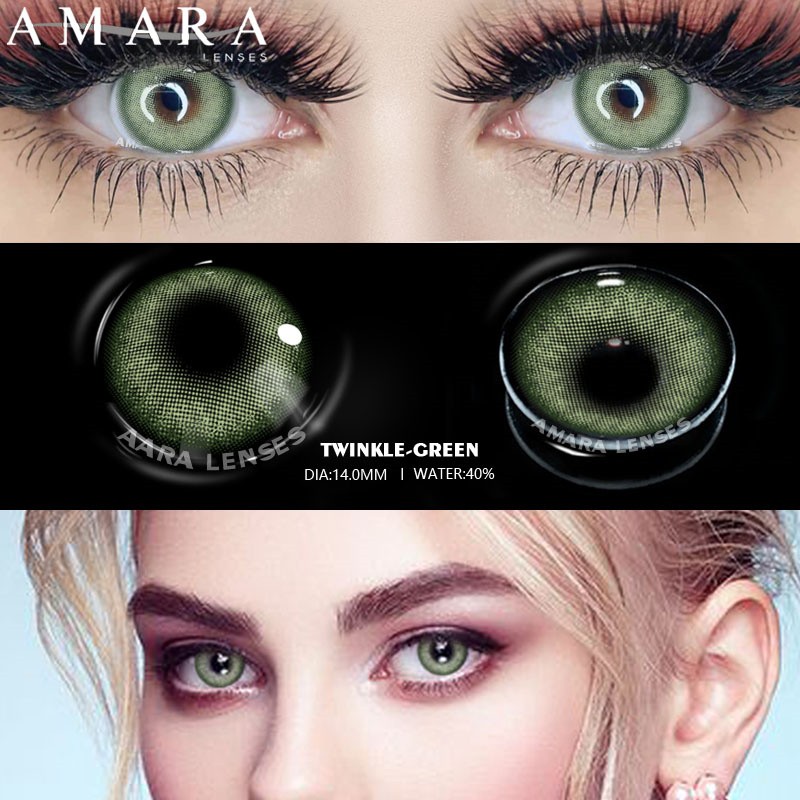 AMARA 1 Pair Colored Contact Lenses For Eyes OMG Series Soft Contact Lenses Beauty Contact Lenses Eye Cosmetic Color Lens Eyes