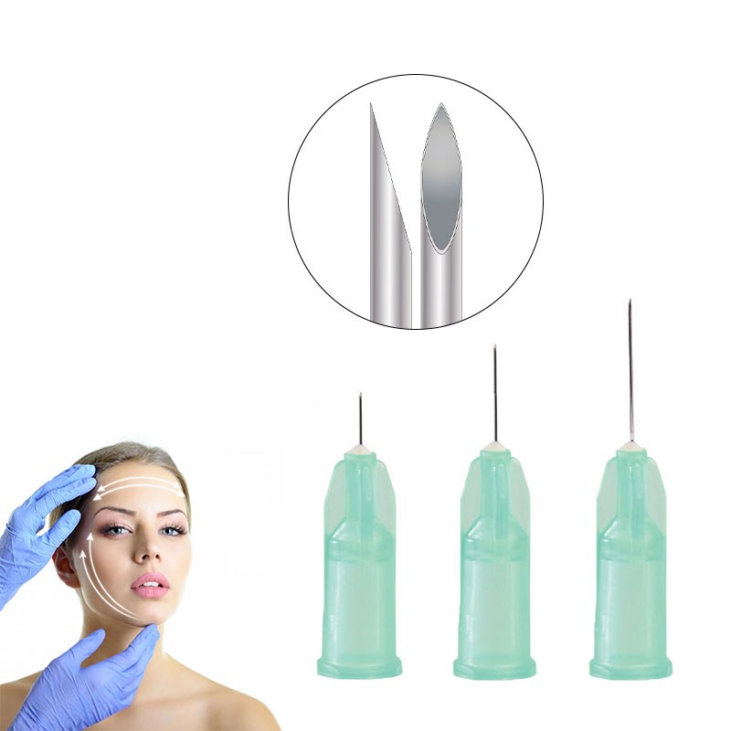 10pcs/bag blunt hypodermic needle micro needle painless beauty ultrafine injection mesotherapy needle sterile syringe korean