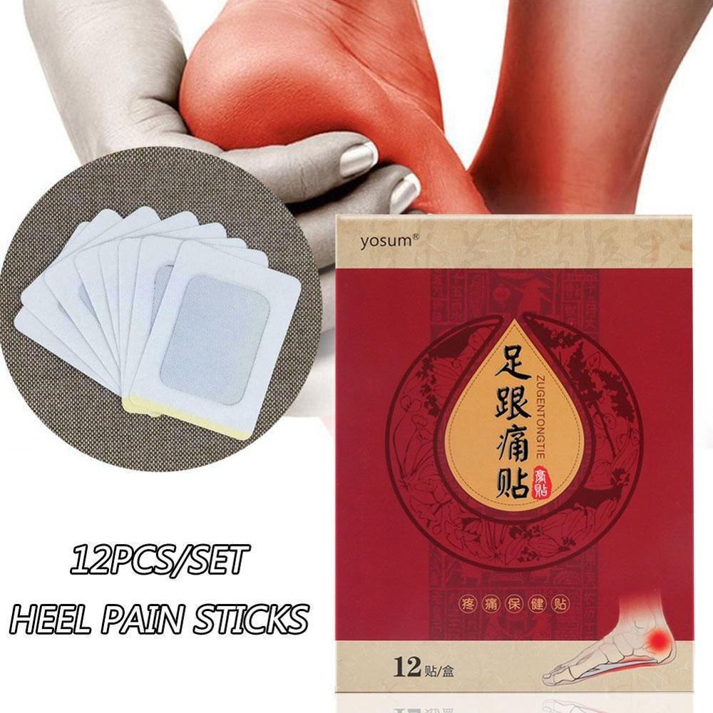 12pcs/set Heel Spur Pain Relief Patch Foot Care Tool Rapid Care Heel Pain Herbal Therapy Spur Plaster Relief Foot Patch L9S6