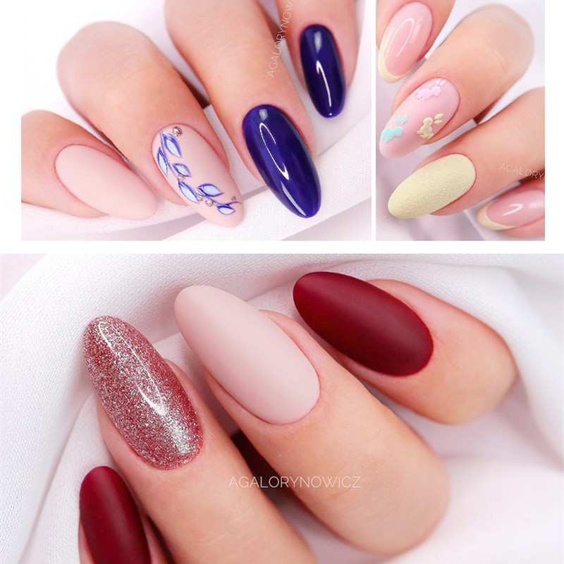 LILYCUTE 10/20/8/2pcs Gel Nail Polish Set Semi Permanent Glitter Hybrid Varnish Base Top Coat Soak Off UV LED Nails Gel