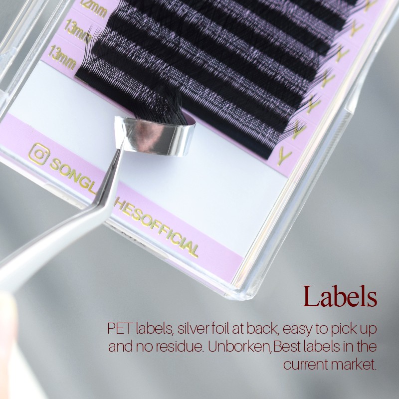 Song Lashes YY Shape Black Brown Blue Purple Eyelashes Extension Two Tip Lashes C/D/DD/LC/LD/M Curl High Quality Idividual