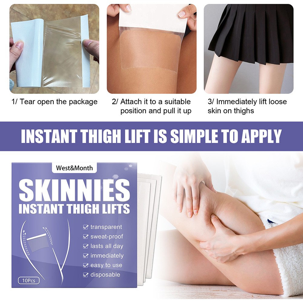 10/20/30pcs Invisible Leg Lift Stickers Latex Free Thigh Shaping Lift Slimming Tape Thigh Firming Anti Cellulite Patches