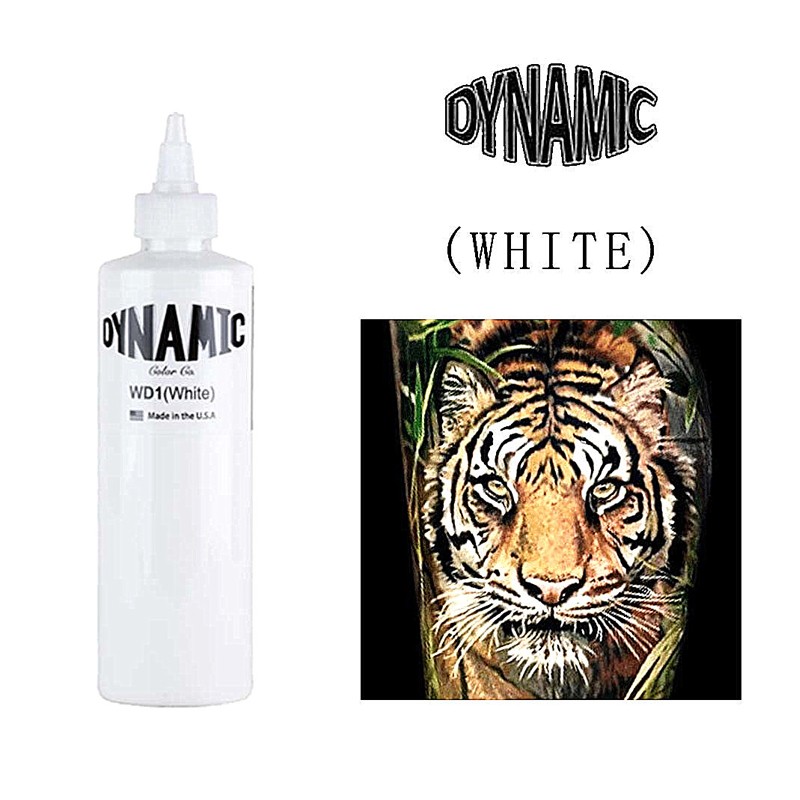 240ml Natural Plant Professional Tattoo Ink White Color Semi Permanent Makeup Paints Pigment Bottles Body Art Tool American Brand