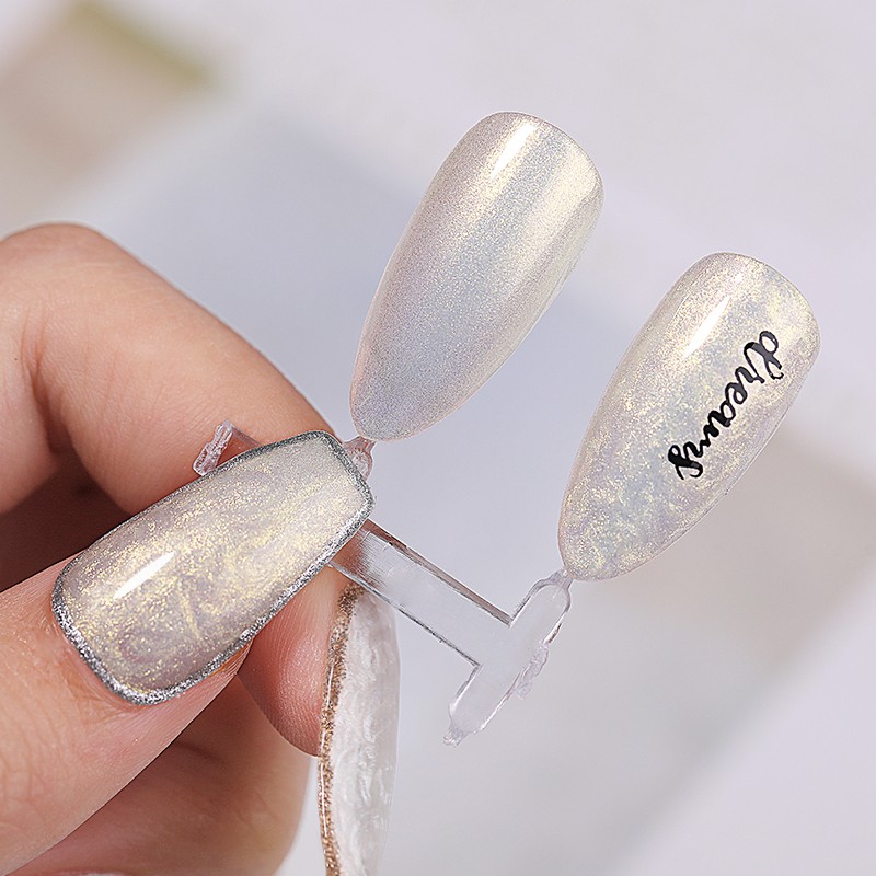 LILYCUTE Thread Shell Nail Gel Polish 7ml Pearl Shell Semi Permanent UV Gel Base Top Coat Popular in Autumn and Winter