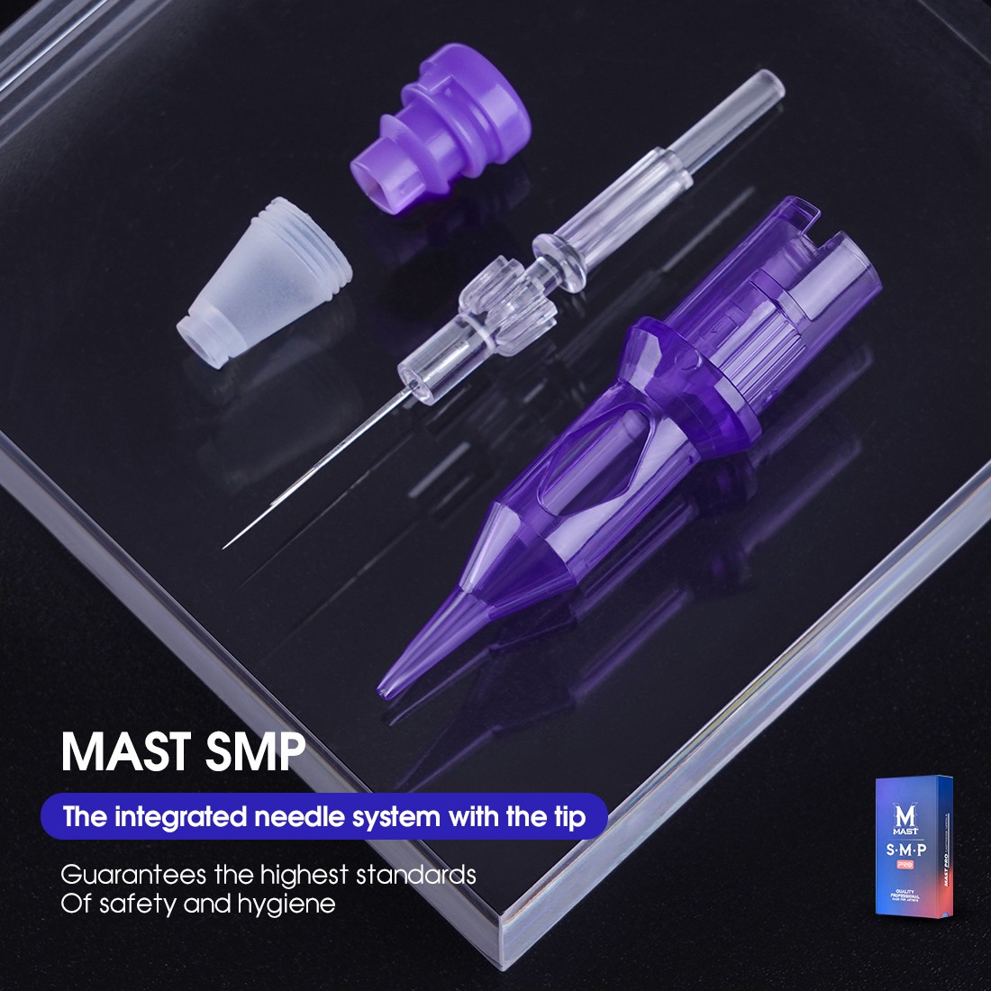 Mast Pro Tattoo Cartridge Needles 1RL 3RL SMP PMU Lip Eyebrows Permanent Makeup Tattoo Machine