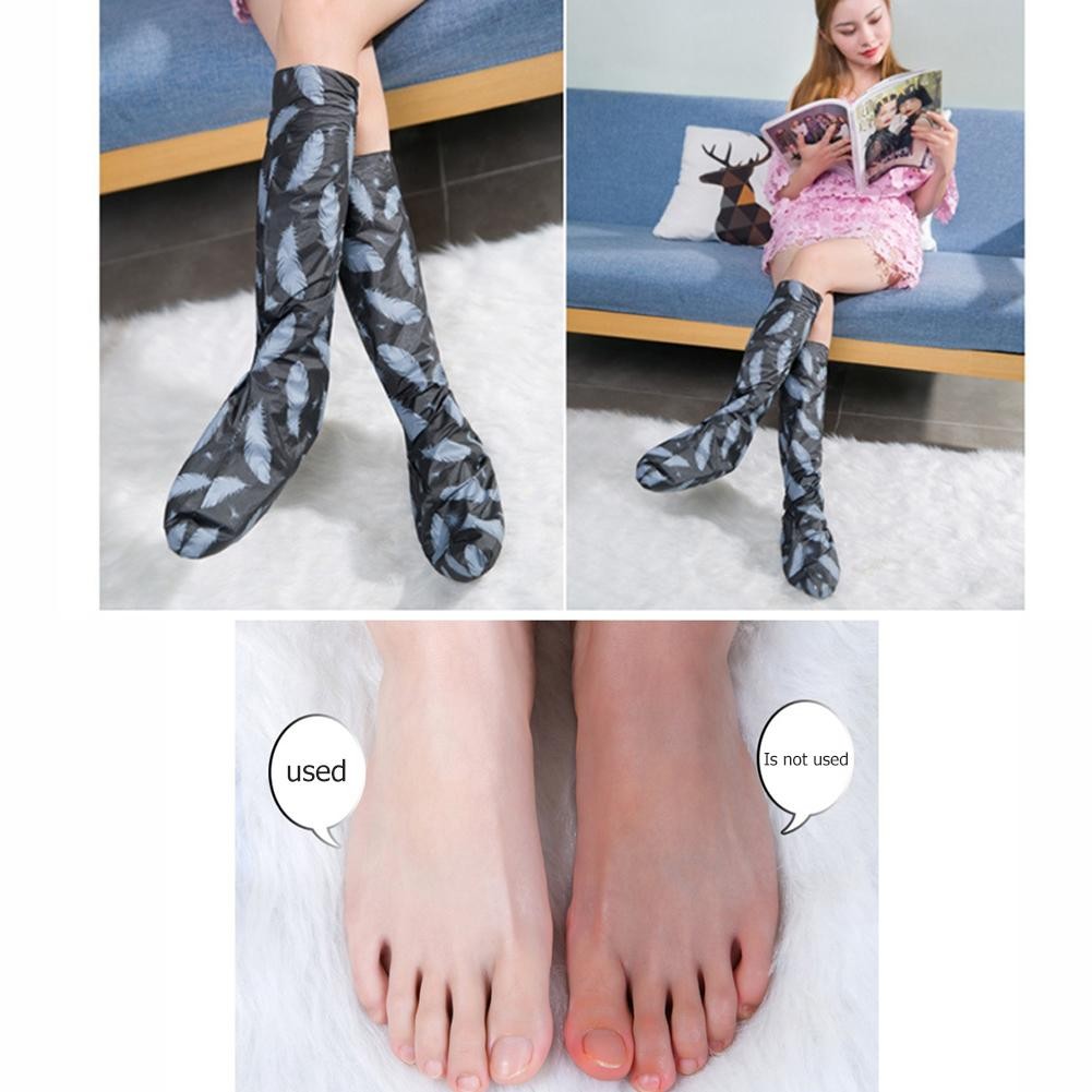 1 Pair Volcanic Mud Remove Exfoliating Peeling Moisturizing Exfoliating Skin Foot Masks for Long Legs Foot Cover Masks