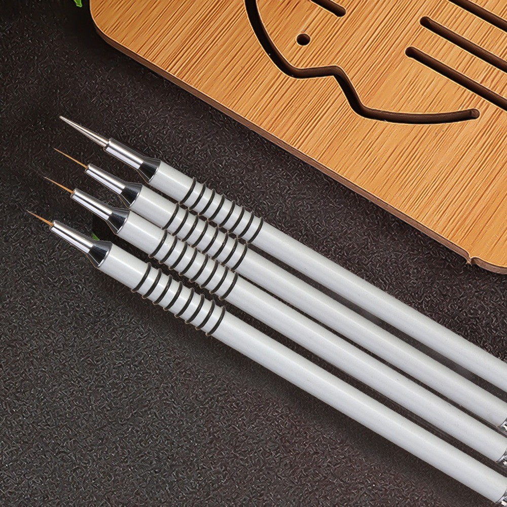 7/9/11/15mm 1pc Nail Art Brush Acrylic Nail Liner Brushes French Nail Lines Stripe Flower Painting Drawing Pen Manicure Tool