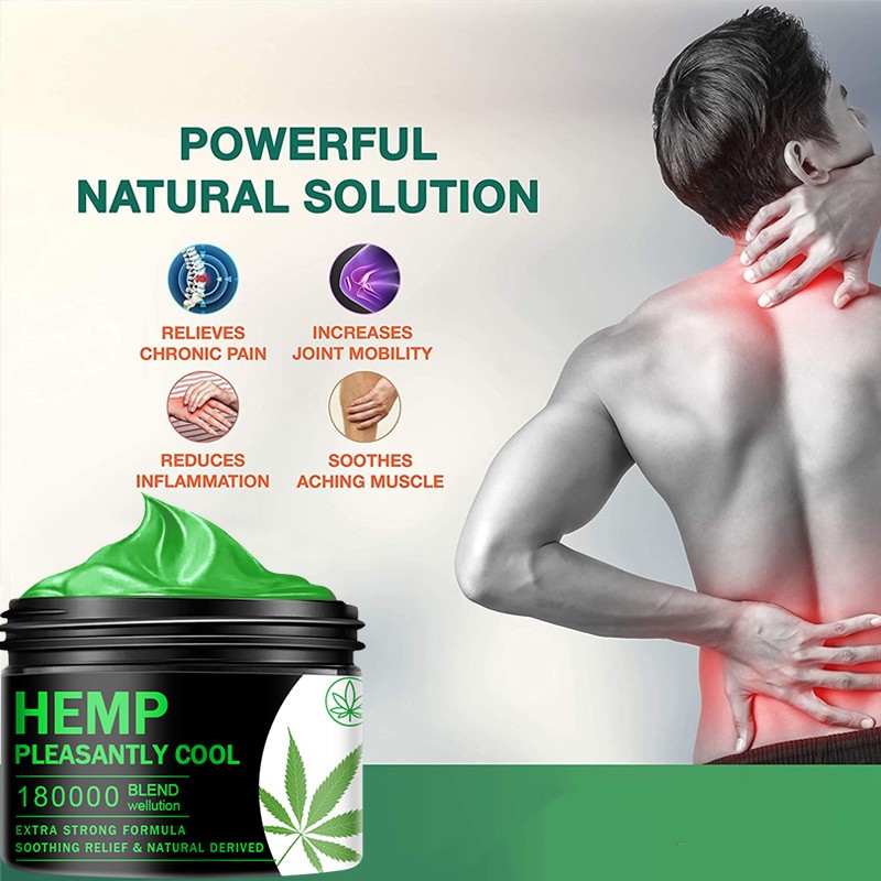 Natural Anti-Inflammation Hemp Cream For Neck Pain Balm Ointment Pain Relief Relieve Muscle Relief Hemp Cream Relief Arthritis