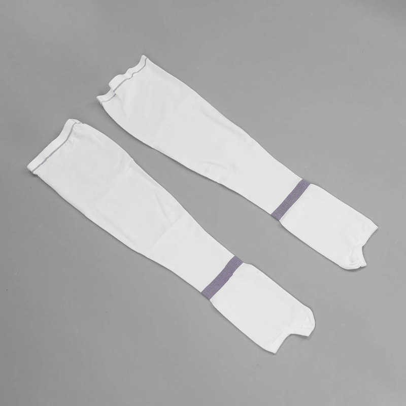 Compression Socks Prevent Leg Edema White Breathable Compression Socks Shaping Core Weave Yarn Fatigue Relief Multifunctional L