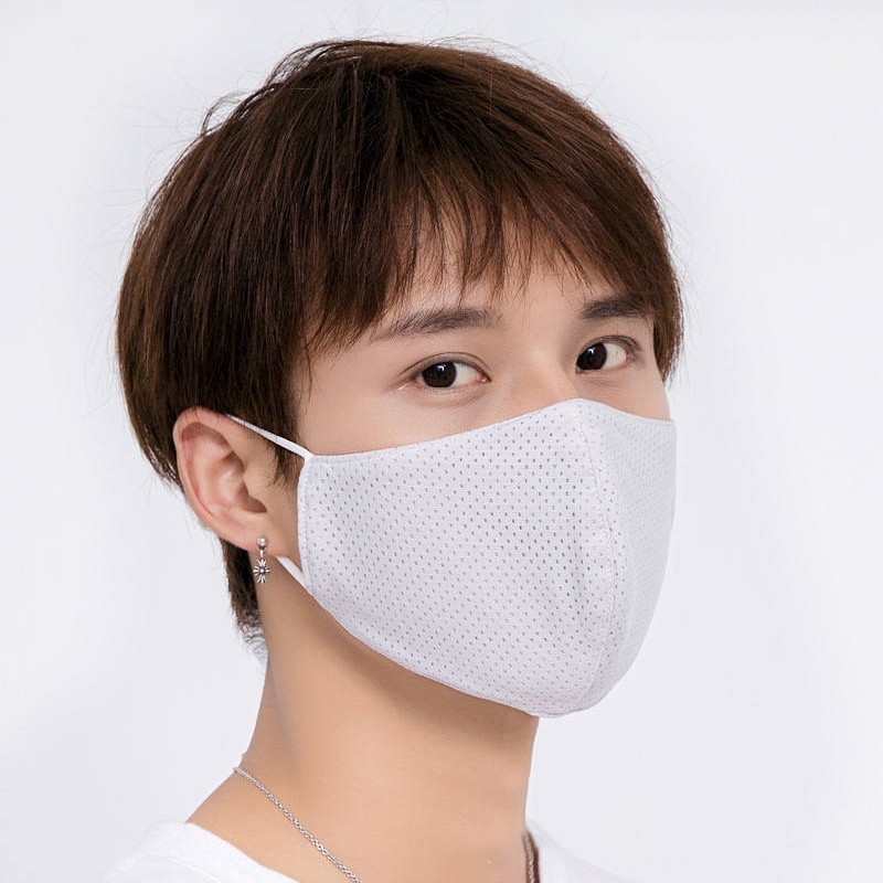 Ice Silk Thin Face Mask Dustproof Sunscreen Face Cover Summer Outdoor Recycling Respirator Mask Washable Mouth Masks Health Care