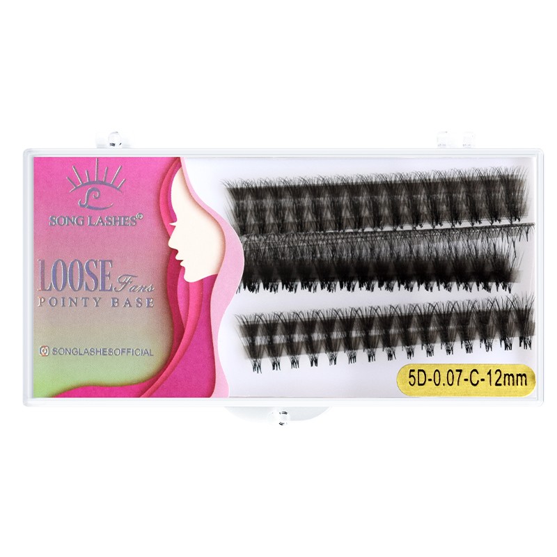 Sung Lashes 1000 Fans Sharp Narrow Stem Premade Volume Lash Fans Tapered Base Premade Fans Slim Thin Tapered Base Lash Eyelashes