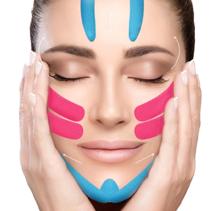2.5cm*5m Face Tape V Line Wrinkle Remover Sticker Facial Skin Care Tool Neck Eyes Lifting Tape Bandagem Elastic