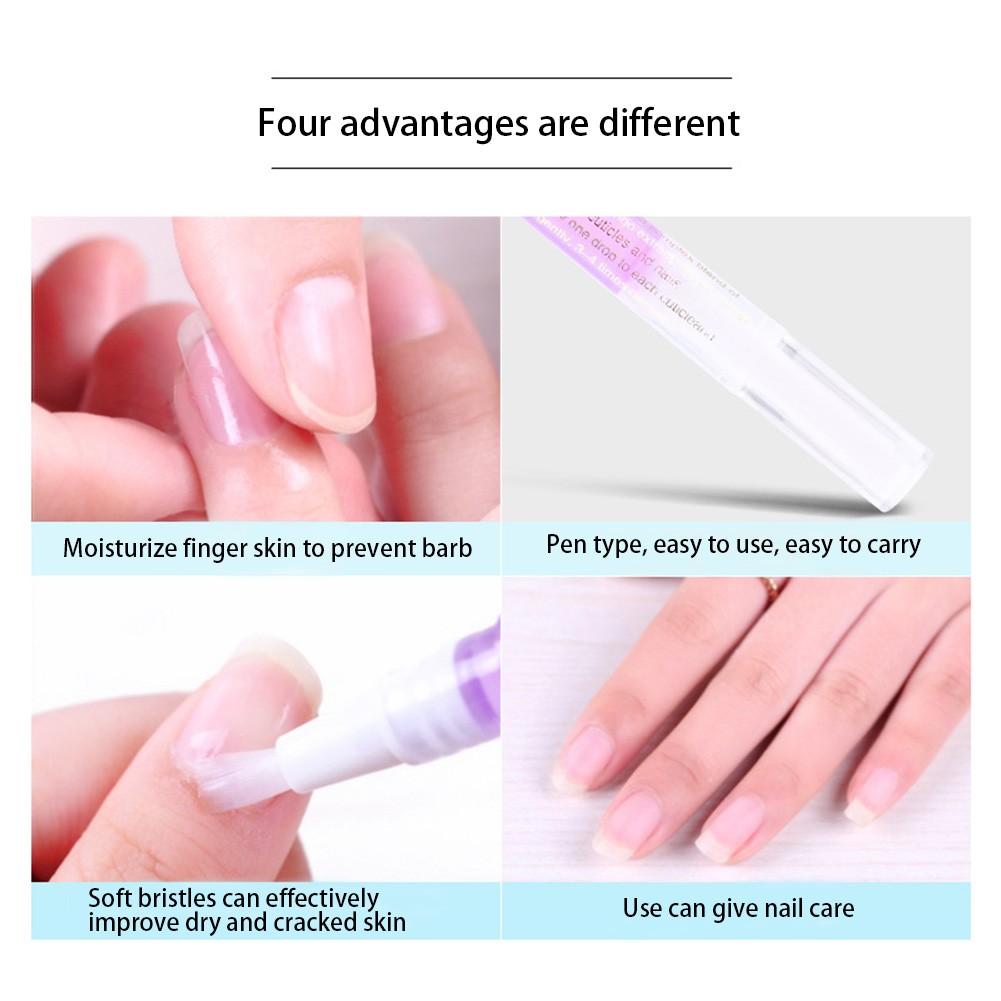 5ml Nail Nutrition Oil Pen Nail Treatment Pen Cuticle Revitalizing Oil Prevent Agnail Nail Gel Polish Nourish Skin for Manicure