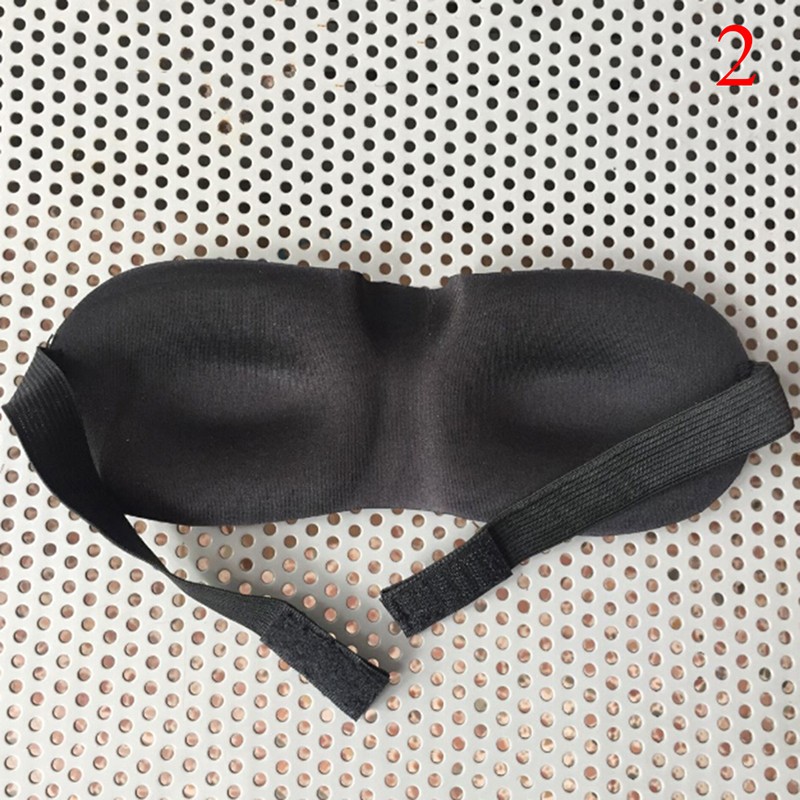 1pc 3D Sleeping Eye Mask Travel Comfort Aid Eye Mask Cover Patch Paded Soft Sleeping Mask Blindfold Eye Relax Massager Beauty Tools