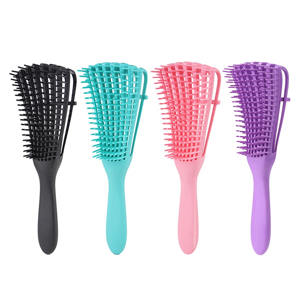 Women Hair Scalp Massage Comb Detangling Brush for Curly Hair Non-slip Rubber Octopus Hair Brush Comb Scalp Massage Styling Tool