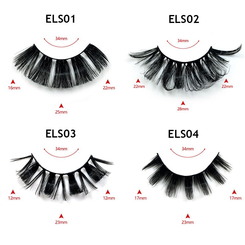 Lashes DD Curl 23-28mm Russian Volume Mink Lashes 3D Mink Eyelashes Lashes Reusable Fluffy False Lashes Russian