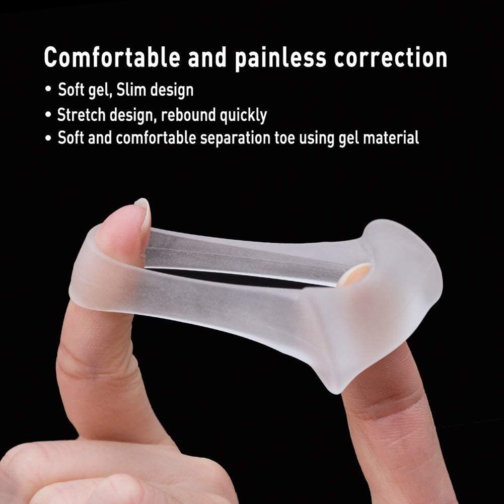 2pcs Toe Separator Insoles Ring Separation Hallux Valgus Correction Pad Foot Care Orthotic Foot Toe Valgus Correct