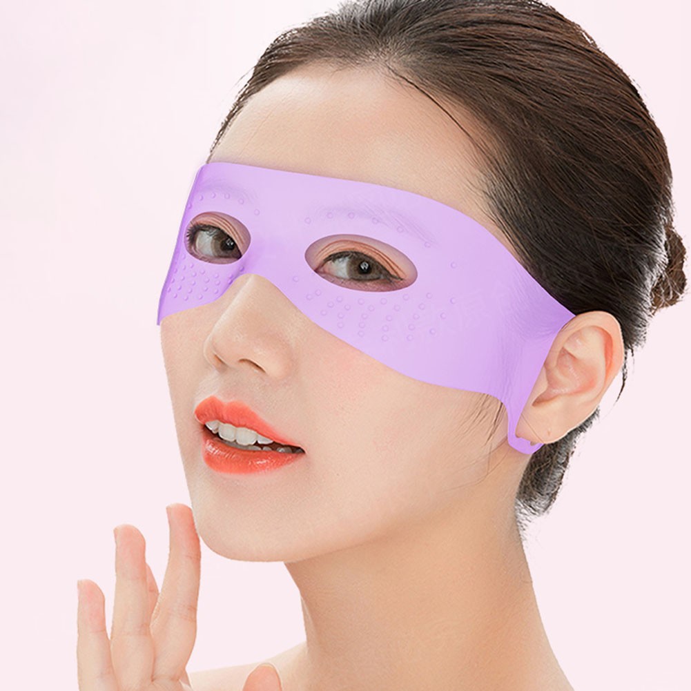 Silicone Eyes Mask With Hook Prevent Collagen Evaporation Eye Skin Pillow Set Reusable Moisturizing Lifting Firming Anti Wrinkle