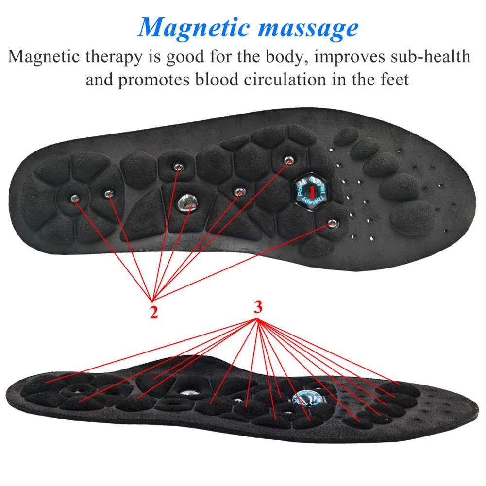 Magnetic Acupressure Massage Insoles For Foot Reflexology Pain Relief Health Massager Arch Support Shoe Soles Insert