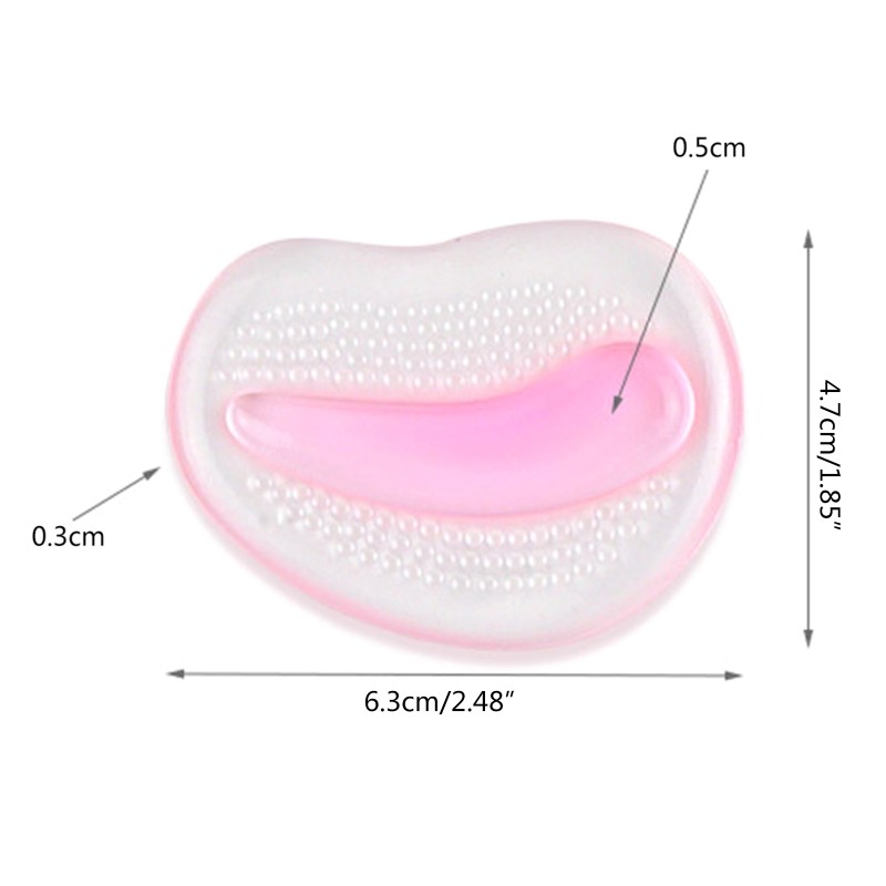 D2TA 1 Pair High Heel Soft Silicone Gel Cushions Anti-Slip Insoles Forefoot Shoe Foot Pad