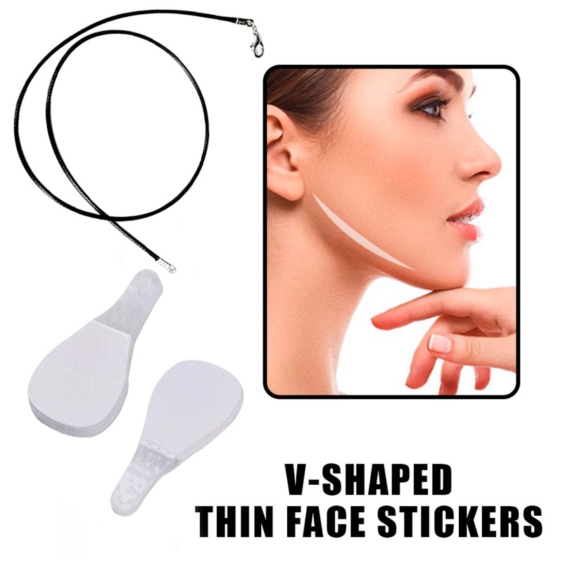 D2TA 60pcs/80pcs/120pcs Invisible Thin Face Stickers Set V-Shape Face Line Wrinkle Sagging Skin Care Lift Fast Chin Tape