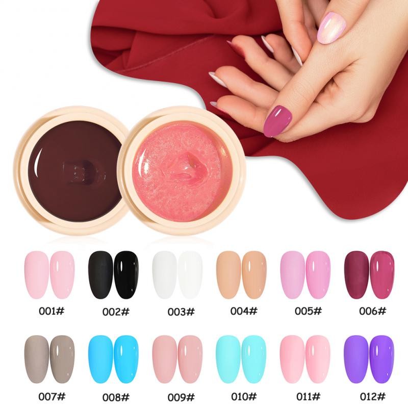 22 Color Solid Canned Gel Nail Polish No Flowing Full Coverage Pigmented Color Paint DIY Nail Art Designs Nail Gel Polish TSLM1