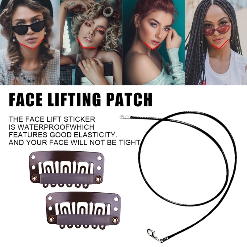 D2TA 10pcs/set V-Line V Shape Stickers Face Slimming Tighten Tape Face Neck Lift Sticker Tighten Chin Lifting Skin Care