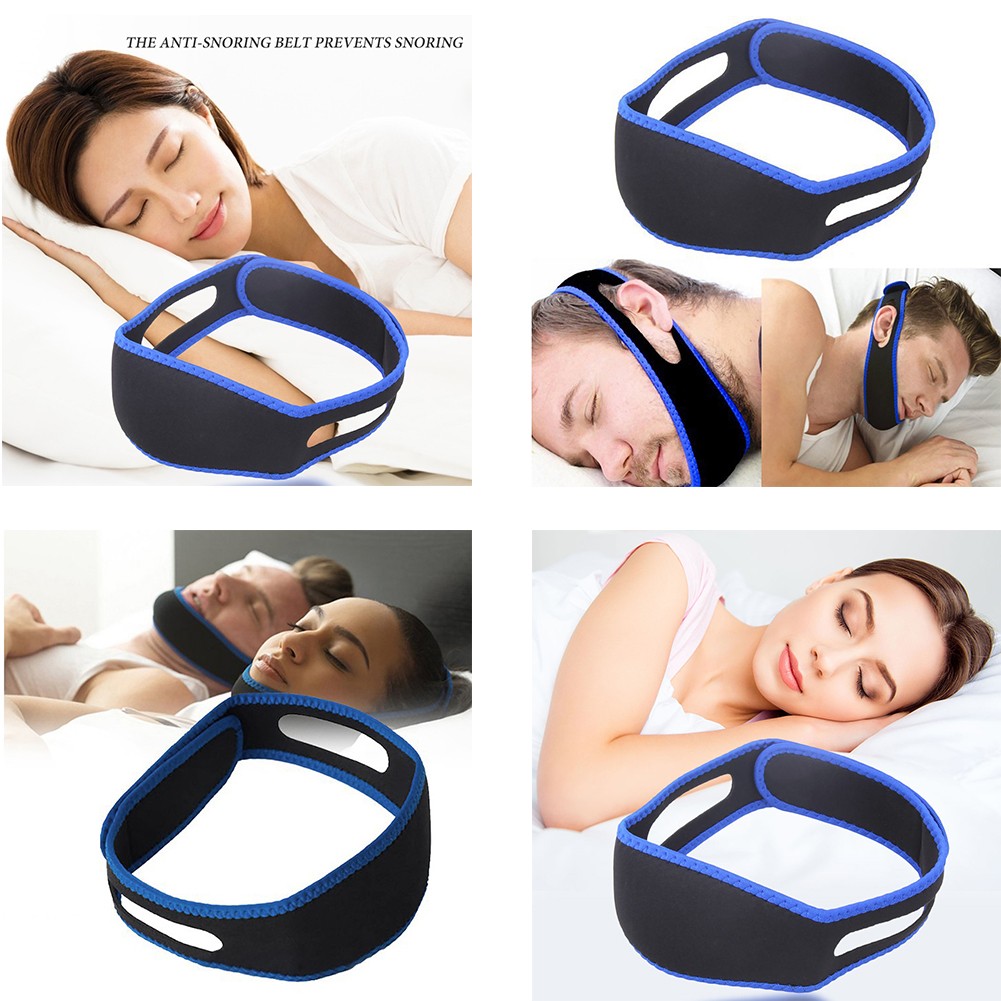 Anti Snoring Stop Snoring Chin Strap Comfortable Portability Carrier Apnea Belt Jaw Solution Sleep Support Belt