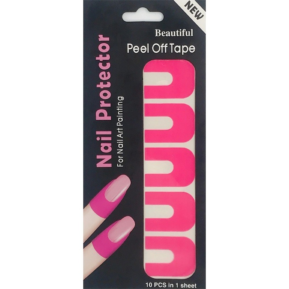 50pcs Peel Off Nail Tapes Skin Barrier Leak Proof Sticker Nail Art Protector Cover Nail Art Sticker