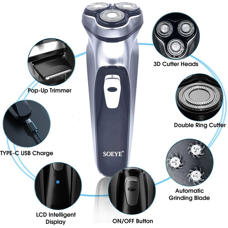 Men's Electric Shaver Beard Hair Trimmer Men's Shaver Men's Shaver Beard Shaver Hair Clipper Facial Hair Removal Machine: From Xiaomi Youpin