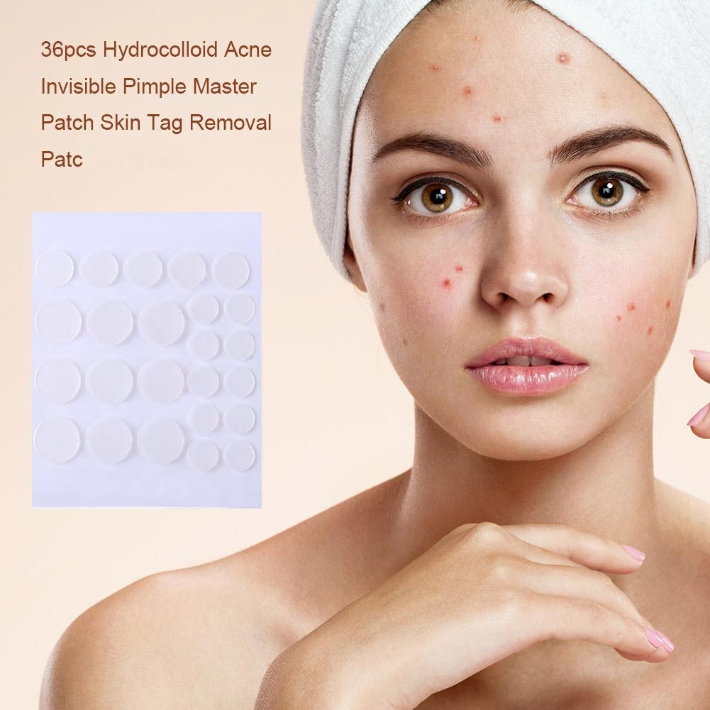 24/36pcs Invisible Hydrocolloid Acne Patch Pimple Blemish Removal Stickers Breathable Pimple Blemish Removal Sticker Face Care